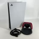 Sony PlayStation 5 Disc Edition Console White 825GB + 1TB w/ HDMI - Very Good