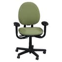 Steelcase Criterion High Back Office Chair Sorrel Green Fabric Adjustable