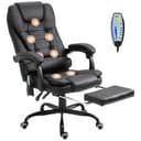 PU Leather Massage Computer Chair w/ Padded Seat & Adjustable Height Refurbished