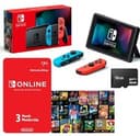 Nintendo Switch Neon + 3-Month Membership - Play 100+ Games! 💥& 16GB SD Bundle