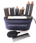 Genuine Dyson Airwrap Multi-Styler Complete Long Nickel/Copper + Brushes (USED)