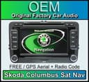 Skoda Columbus Sat Nav car stereo Yeti Navigation radio CD player V16 MAPS