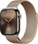 Apple Watch Series 10 (GPS+LTE) 42MM Gold Titanium Case Gold Milanese Loop
