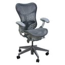 Herman Miller Mirra 2 Office Chair - Slate Gray & White - Adjustable, Ergonomic