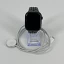Apple Watch (Series 10) 46mm Jet Black Aluminum (GPS) w/ Green Nike Sport - Good