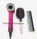 OEM Dyson Supersonic Hair Dryer Fuchsia Fast Drying Lightweight Brush Comb Set
