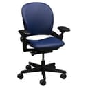 Steelcase Leap V1 Ergonomic Office Chair w/Adjustable Lumbar Support, PU Leather