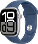 Apple Watch Gen 10 Series 10 Cell 42mm Silver Aluminum - Denim Sport Band