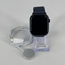 Apple Watch (Series 10) 46mm Jet Black Aluminum (LTE) w/ Sport Loop - Excellent