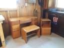 Vintage Art Deco Furniture Russell Wright Vanity/Student Desk Set (3 Pieces)