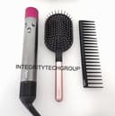 Genuine Dyson Hair Dryer Airwrap Multi Styler Nickel/Fuchsia Wand+Brushes (USED)
