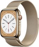 Apple Watch Series 8 (GPS+LTE) 45mm Stainless Steel Case w/ Milanese Loop - Gold