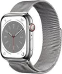 Apple Watch Series 8 (GPS+LTE) 45MM Silver Stainless Steel Case & Milanese Loop