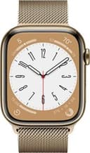 Apple Watch Series 8 (GPS + LTE) 45MM Gold Stainless Steel Case & Milanese Loop