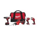 Milwaukee 2695-24 M18 4-piece Combo Power Tool Kit (Certified Refurbished)
