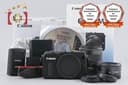 Canon EOS M Black 18.0 MP Mirrorless Camera 18-55 22 Lenses w/ Box
