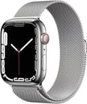 Apple Watch Series 7 (GPS+LTE) 45MM Silver Stainless Steel Case & Milanese Loop
