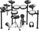 🥁 Donner DED-200X Electric Drum Set With Throne Headphones Dual Zone Quiet Pads