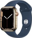 Apple Watch Series 7 (GPS + LTE) 45MM Gold Stainless Steel Case Abyss Blue