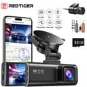 REDTIGER Dash Camera 4K Front and Rear Acc Multi-Size Hardwire Kit 32GB SD card