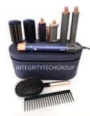 Dyson Airwrap HS05 Complete MultiStyler Prussian Blue Copper LONG + Brushes USED