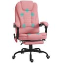 PU Leather Massage Computer Chair w/ Padded Seat & Adjustable Height Refurbished