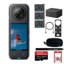 Insta360 X4 - Waterproof 360 Action Camera + 2 Extra Batteries + Charger + More
