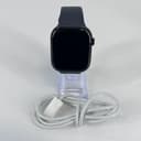 Apple Watch (Series 10) 46mm Jet Black Aluminum (GPS) w/ Black Sport Band- Good