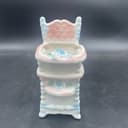 High Chair Planter Pastels Napcoware Japan Vintage Flowers