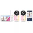 VTech RM5766-2HD 2-Cam Wi-Fi Pan Tilt 1080p Video Baby Monitor 5" Excellent