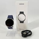 Samsung Galaxy Watch8 44mm Silver Aluminum (GPS) w/ Blue Sport Band - Excellent