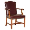 LEATHER CARVER OFFICE CHAIR FROM PRINCESS DIANA'S FAMILY ESTATE SPENCER HOUSE