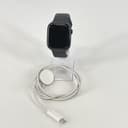 Apple Watch (Series 10) 46mm Jet Black Aluminum (LTE) w/ Black Sport - Good 