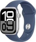 Apple Watch Series 10 (GPS + LTE) 42MM Silver Aluminum Case Denim Sport Band