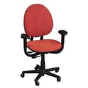 Steelcase Criterion High Back Office Chair Orange Fabric Adjustable Ergonomic