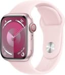 Apple Watch Series 9 (GPS + LTE) 41MM Pink Aluminum Case Light Pink Sport Band