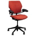Freedom Chair by Humanscale Orange Fabric Adjustable Office Chair Lumbar Support
