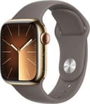 Apple Watch Series 9 (GPS + LTE) 41MM Gold Stainless Steel Case Clay Sport Band