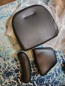 Anthros Office Chair Replacement- Leather Seat Cushion, Lumbar & Back Rest V1