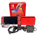 Nintendo Switch 64GB OLED Mario Red Console 1 Day Ship Excellent Refurbished