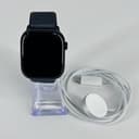 Apple Watch (Series 10) 46mm Jet Black Aluminum (LTE) w/ Sport Loop  - Excellent