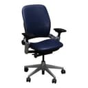 Steelcase Leap V2 Ergonomic Office Chair w/Genuine Leather, Adjustable Lumbar