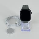 Apple Watch (Series 10) 46mm Jet Black Aluminum (GPS) w/ Green Sport - Very Good