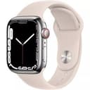 Apple Watch (GPS + LTE) Series 7 41MM Stainless Steel Case Starlight Sport Band