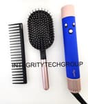 Dyson Special Edition Airwrap MultiStyler Electric Blue/Blush Wand +Brushes USED