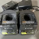 2 Ryobi P118B ONE+ 18V Lithium Plus Battery Chargers P118B Free Shipping!!