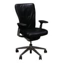 Haworth Zody Classic Ergonomic Office Chair Black PU Leather Fully Adjustable