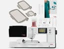 Bernette B70 Deco 10" x 6" Embroidery Machine Bundle with 3 Embroidery Hoops
