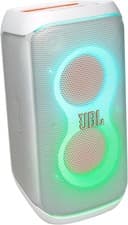 JBL PartyBox Club 120 Portable Bluetooth Speaker with Lights & Mic Input - White