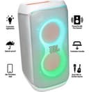 JBL PartyBox Club 120 Portable Bluetooth Speaker with Lights & Mic Input - White